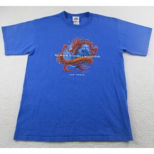 Vtg‎ Planet Hollywood T Shirt Large 1998 Blue Las Vegas Graphic Dragon Collector